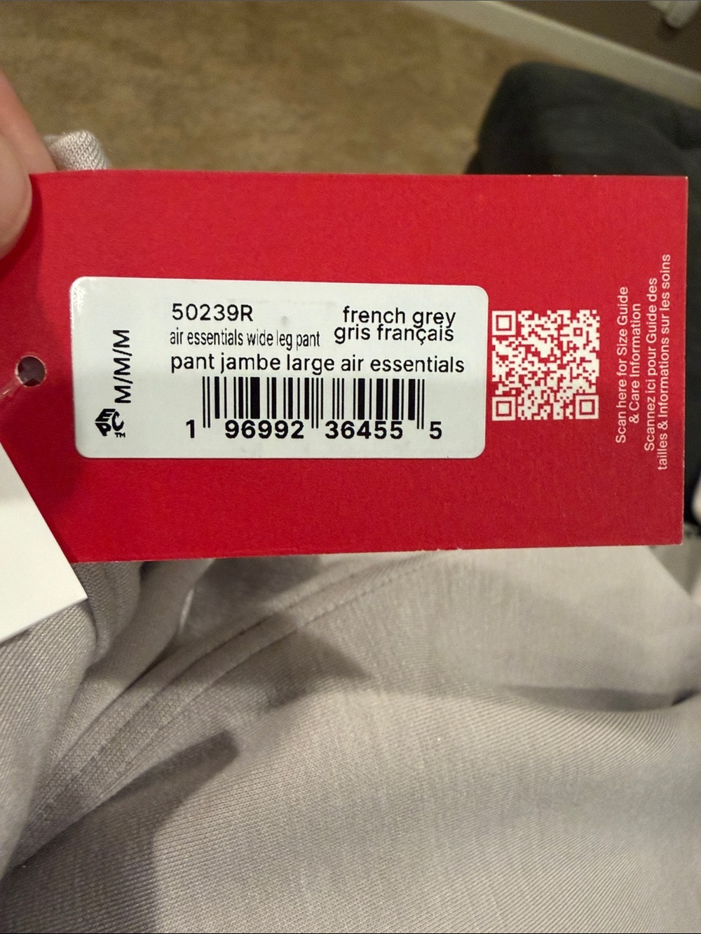 SPANX Women's AirEssentials French Grey Wide Leg Pants $118 - Picture 7 of 8